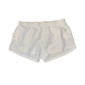 Athletic Womens White Running Shorts XL 16-18 Polyester